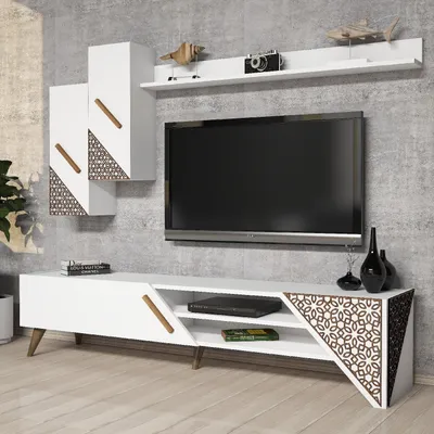 Produktbild von Skye Decor, Beril - White, TV-Schränke, Weiß, 180 x 40 x 37 cm