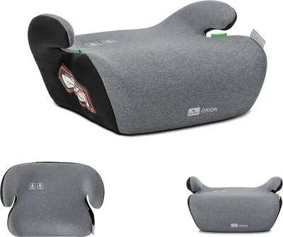 Produktbild von Lorelli Kindersitzerhöhung i-Size Orion (125-150cm) Boostersitz, Bezug waschbar grau/schwarz