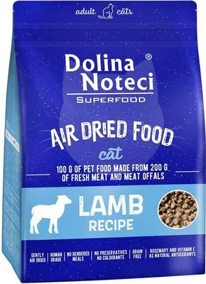 Zdjęcie produktu dla Dolina Noteci Super Food sucha karma dla kotów danie z jagnięciny 1kg
