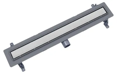 Lineare Dusche Ablauf 70 cm Edelstahl ABS Doppelkammer Siphon