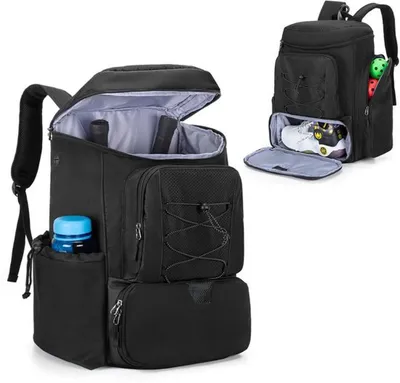 Produktbild von Unyqoos geräumiger und multifunktionaler Pickleball-Rucksack mit Schuhfach und Zaunhaken für Sportbegeisterte®