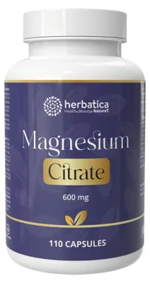 Obrázek produktu pro Magnézium citrát 600 mg - 110 tablet - Herbatica