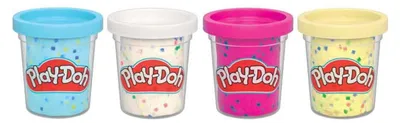 Image de Play-Doh Confetti - 4 pots de pâte à modeler