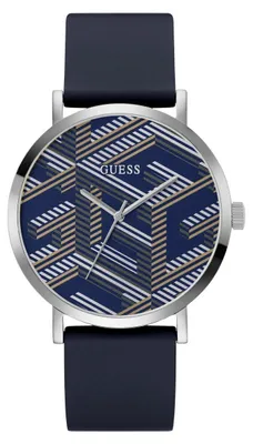 Produktbild von Guess Herren Armbanduhr G BOSSED 44 mm blau, silber GW0626G1