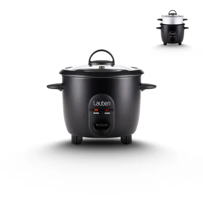 Zdjęcie produktu dla Lauben Rice Cooker 600BC, 0,6L, wielofunkcyjny ryżowar i parowar, funkcja Keep Warm, szklana pokrywa z odprowadzaniem pary