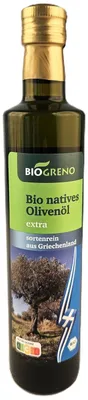 Produktbild von Biogreno natives Olivenöl extra sortenrein aus Griechenland 0,5L -