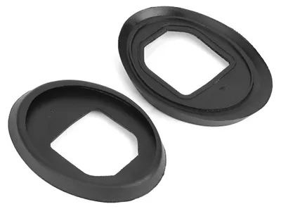 2er-Pack Gummi-Antennendichtung für Dachantenne, Ersatz, schwarz
