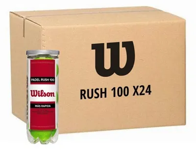 Immagine prodotto di Wilson Padel Rush 100 Box (24 Tubi da 3 Palline)