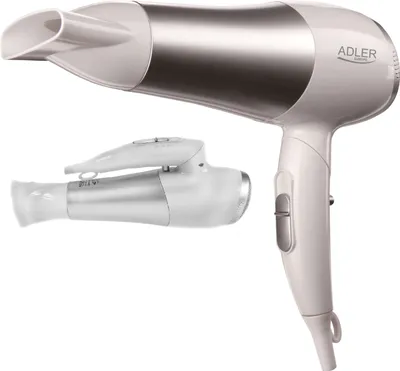 Produktbild von Adler Haartrockner AD 2225 2200 W, Anzahl Temperaturstufen 2, Weiß/Silber