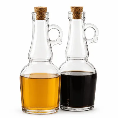 Produktbild von Essig & Öl Spender Set Karaffen Essigspender Ölspender Ölkaraffe Glas Öl Glas