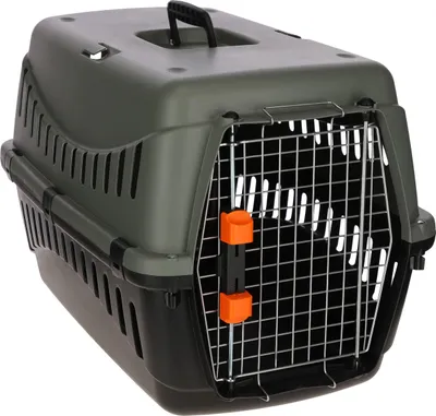 Productafbeelding van Transport box - KERBL - Eco - Gray/green - 58 ? 38 ? 38 cm