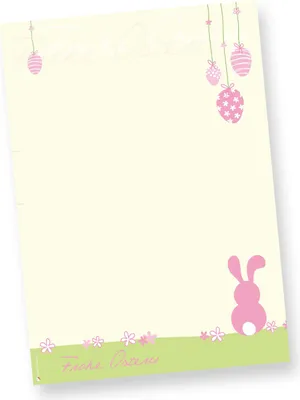 Produktbild von Briefpapier Ostern rosa (250 Stück) Motivpapier DIN A4, Osternpapier farbig