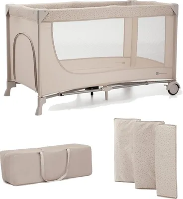 Immagine prodotto di Kinderkraft Joy 2: Lettino da viaggio multifunzionale, color beige