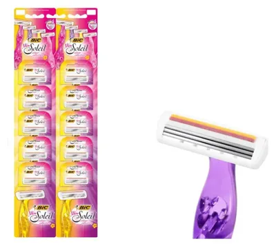 Zdjęcie produktu dla Bic, Maszynka do golenia, miss soleil color, 10 sztuk