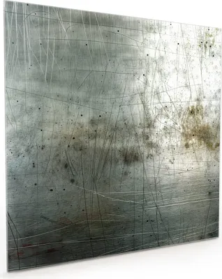 Produktbild von Küchenrückwand Spritzschutz Glas mit Motiv es Metall 40 x 40 cm