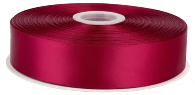 Imagen del producto de Omgoods - Cinta de satén de doble cara, color burdeos, de 38 mm de ancho, ideal para bodas y regalos