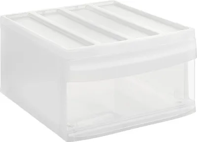 Produktbild von Rotho Schubladenbox L SYSTEMIX Schublade16.5L - Aufbewahrungsbox 39,5 x 34,0 x 20,3 cm - Organizer aus Kunststoff - stapelbar und erweiterbar
