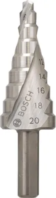 Produktbild von Stufenbohrer HSS, 4 - 20 mm, 8 mm, 70,5 mm, 9 Stufen