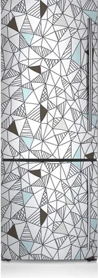 Obrázek produktu pro Kuchyňské magnety na lednici Magnety na lednici 60x205 cm - Geometrický vzor