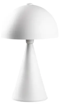 Image de Lampe de table Lampe à poser en métal blanc Ø30 cm hauteur 52 cm E27 40 W IP20