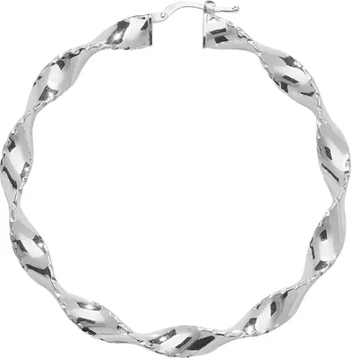 Produktbild von 925 Sterling Silber Damen - Paar Creolen - 50mm; TRS17696MM50
