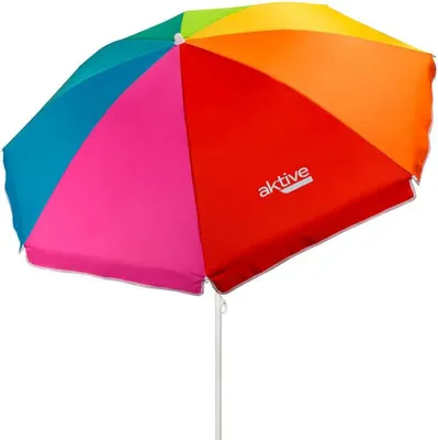 Image de Actif Parasol de plage Coupe-vent Uv50 Protection 180 Cm Multicolore One Size