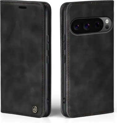 Produktbild von Handy Hülle für Google Pixel 10 Pro XL Klapphülle Bookcase Flip Cover Handy Tasche Etui Farbe: Schwarz