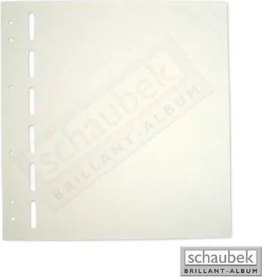 Produktbild von Schaubek Blankoblätter gelblich-weiß ohne Aufdruck - Albumpapier
