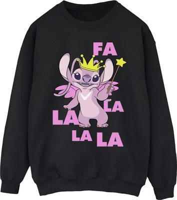 Produktbild von Disney - "Angel Fa La La" Sweatshirt für Herren BI31482 (S) (Schwarz)
