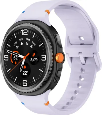 Produktbild von Strap-it Silikonarmband mit Schnallenverschluss - passend für Samsung Galaxy Watch 8 - 40mm / Galaxy Watch 8 - 44mm / Galaxy Watch 8 Classic (hellviolett)