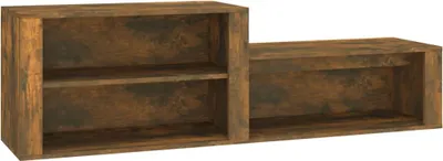 Obrázek produktu pro vidaXL Botník kouřový dub 150x35x45 cm odvozený výrobek ze dřeva