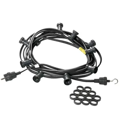 Produktbild von Illu-/Partylichterkette 20m - Außenlichterkette schwarz - Germany - 30 x E27 Schraubfassung