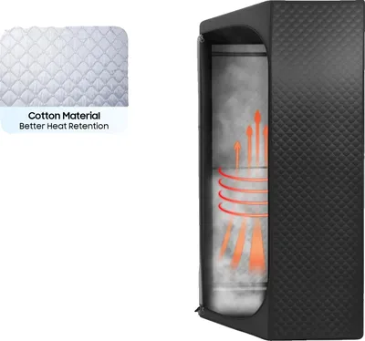 Obrázek produktu pro Přenosný box na parní lázeň, příkon 1350 W, objem 3 l, výška stanu 180 cm, nastavitelné úrovně ohřevu, elektrická kabeláž
