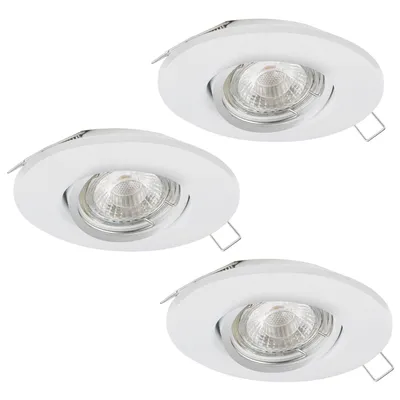 Produktbild von EGLO Tedo 1, Einbaustrahler, Nicht austauschbare(s) Leuchtmittel, 5 W, 3000 K, 400 lm, Weiß