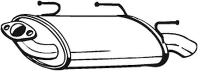Produktbild von BOSAL 145-605 Endschalldämpfer für NISSAN ALMERA II Hatchback (N16) Auspuff