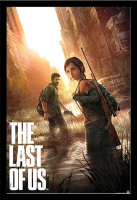 Produktbild von Last of Us, The - Poster - PlayStation + Wechselrahmen, Shinsuke® Maxi MDF schwarz, Acryl-Scheibe