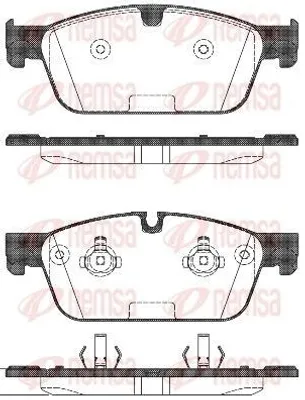 Produktbild von REMSA Bremsbeläge Satz Vorne Bremsklötze passend für MERCEDES-BENZ M-Klasse (W166) 1511.00