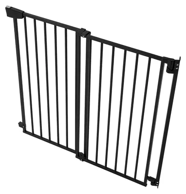 Immagine prodotto di Bariera di sicurezza per scale SucceBuy, regolazione in larghezza 720-1085 mm, altezza 760 mm, kit di montaggio incluso (senza barra a terra), barriera di sicurezza per scale, telai delle porte e zone giorno, colore nero