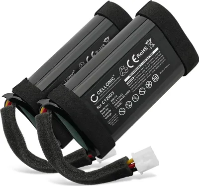 Produktbild von CELLONIC 2x Akku für Lautsprecher Kompatibel mit Bang & Olufsen BeoPlay A1, C129D3 - (3400mAh, 7.4V)