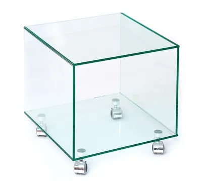 Produktbild von Beistelltisch >7/177< in Klarglas, Glas - 38x44x38cm (BxHxT)
