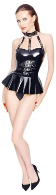 Productafbeelding van Black Level - Body zonder mouwen met rok, maat XL