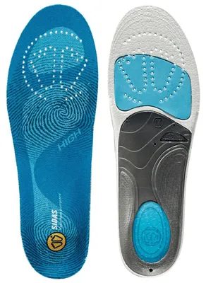 Produktbild von SIDAS 3Feet High Arch Einlegesohlen Blau Gr. 44-45 EU