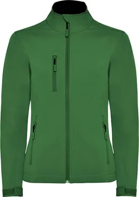 Produktbild von Roly SS6437 | Damen Nebraska Softshell Jacket, Wind- und Wasserabweisend - Farbe: Bottle Green 56 - Größe: 3XL