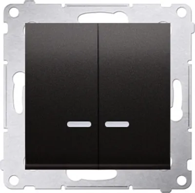 Obrázok produktu pre Kontakt-Simon DW5BL.01/48, Plast, Antracit, IP20, IP44, 250 V, 10 A, 75 mm