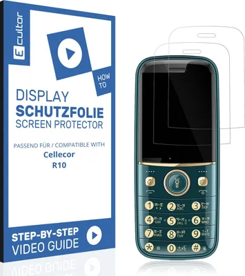 Produktbild von 2x 3D Schutzfolie Matt für Cellecor R10 Display Flexibel Full Cover