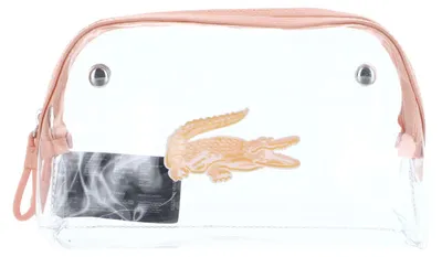 Image de LACOSTE trousse de toilette Anna Seasonal Double Make Up Pouch Miami transparent