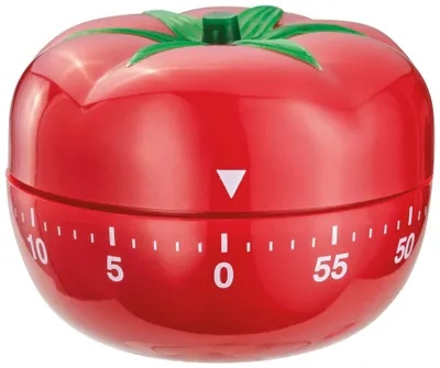 Mechanischer Küchentimer 60 Min., laut, batteriefrei, weiß