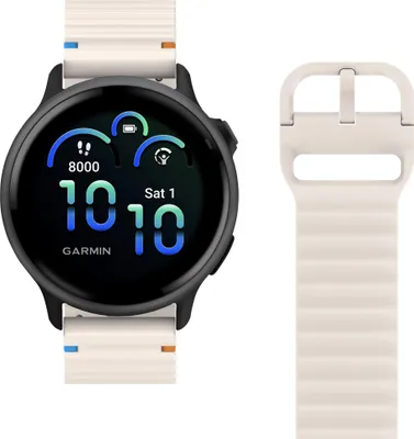 Image de Bracelet ActiveFlex pour Garmin Vivoactive 6/Vivoactive 5, ivoire