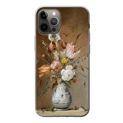 Produktbild von MuchoWow® Handyhülle Schutzhülle Hülle für iPhone 13 Pro Stilleben mit Blumen - Alte Meister - Malerei Silikon Softcase Handy Hülle - Handy-Tasche