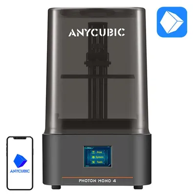 Obrázok produktu pre Anycubic Photon Mono 4, Stereolitografia (SLA), Wi-Fi, USB vstup, Sklenený priezor, 54 W